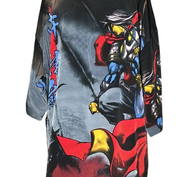 Vintage Billion Bay XL Anime Button Down Shirt 100% Polyester - Picture 7 of 11